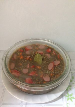 Una foto de Lentejas con Salchichas!!