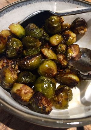 A picture of Balsamic Roasted Sprouts.