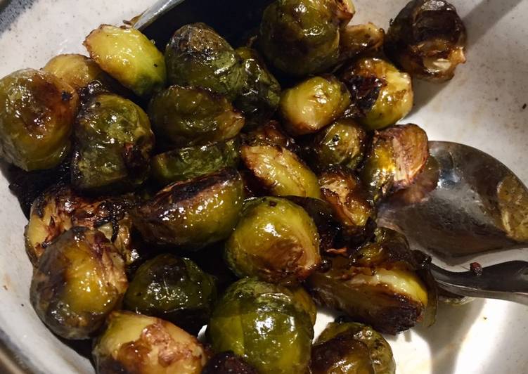 Steps to Prepare Any-night-of-the-week Balsamic Roasted Sprouts