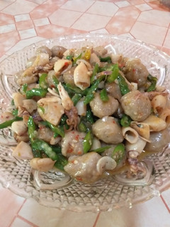 Foto resep #1.Bakso cumi asin sambal ijo