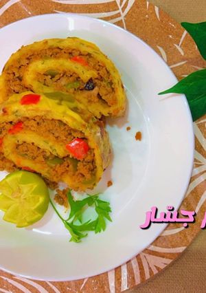 صورة لوصفة رول البطاطس باللحم المفروم