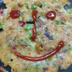 A picture of Peas cheela.