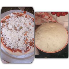 A picture of Pizza dough.
