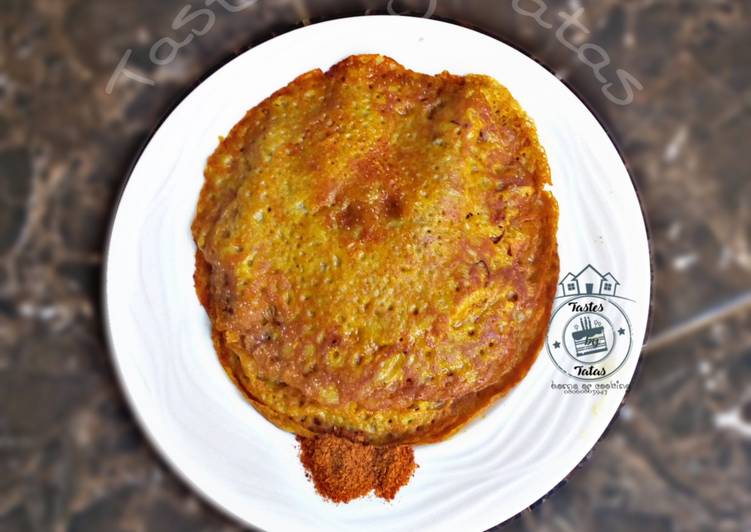 Steps to Make Super Quick Homemade Savoury pancake (cibi aka wainar flour)