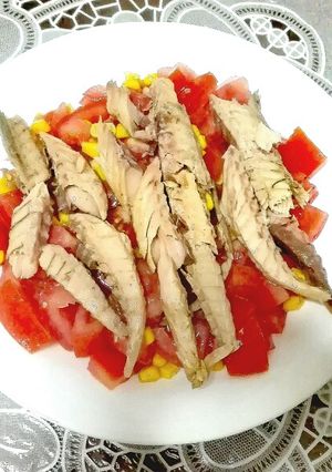 Foto principal de Ensalada de tomate y caballa