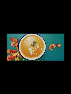 A picture of Pumpkin soup #themechallenge.