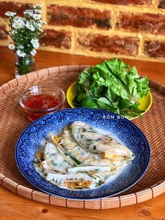 Hình của món Bánh Xèo Măng Trúc Chay.