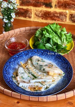 Hình của món Bánh Xèo Măng Trúc Chay.