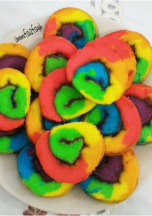 Foto resep Bolu Gulung Rainbow Ekonomis