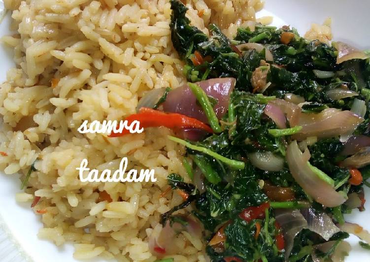 Recipe of Great Jollofrice with spinach sauce Cooking Basics for Beginners