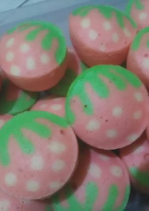 Foto resep Bolu kukus karakter_ strawberry 🍓🍓