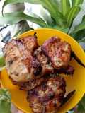 ไก่อบกระเทียม (หม้ออบลมร้อน)