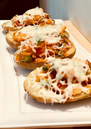 A picture of Baked potatoes.