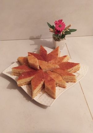صورة لوصفة بسبوسة بالكريمة ❤