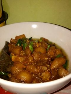 Foto resep Tumis kikil cabai hijau