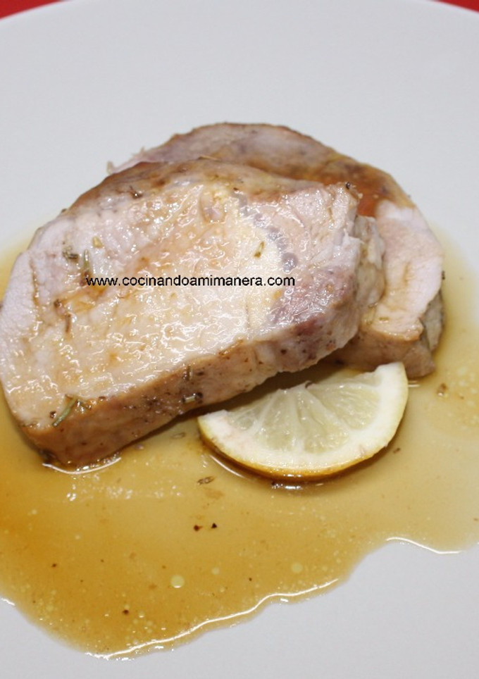 Una foto de Lomo a la miel y limón