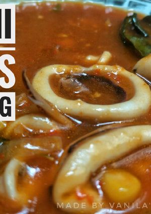 Foto resep Cumi saus padang