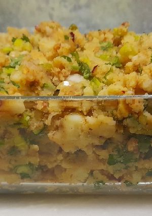 A picture of Potato filling.