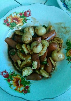 Foto resep Sosis telur puyuh teriyaki