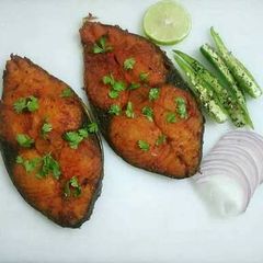 Deep Fried Vanjaram Fish A picture of Deep Fried Vanjaram Fish.