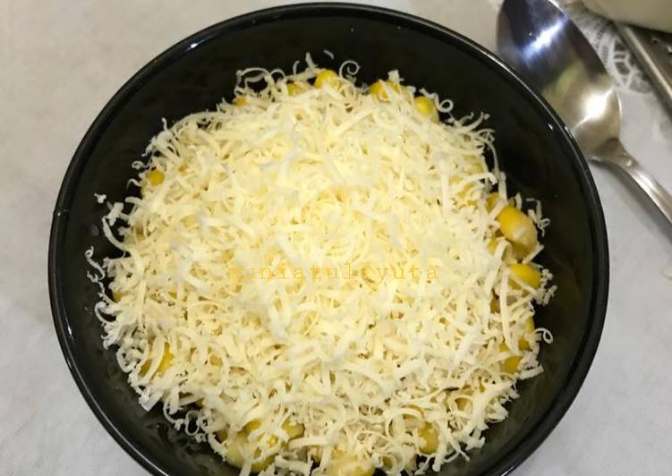 Cara mengolah Jasuke (Jagung Susu Keju) , Lezat Sekali