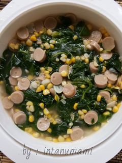 Foto resep Tumis bayam jagung sosis