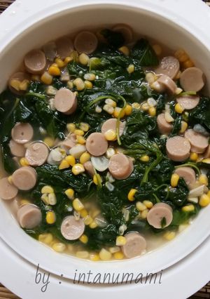 Foto resep Tumis bayam jagung sosis