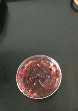 A picture of Black grapes chutney.