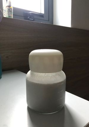 Hình của món Sữa điều macca mè đen.