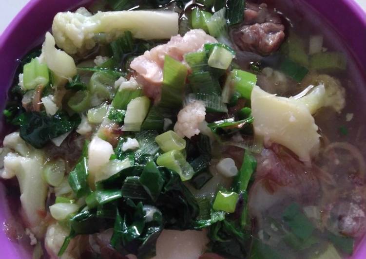Resep Sup daging plus sayur Anti Gagal