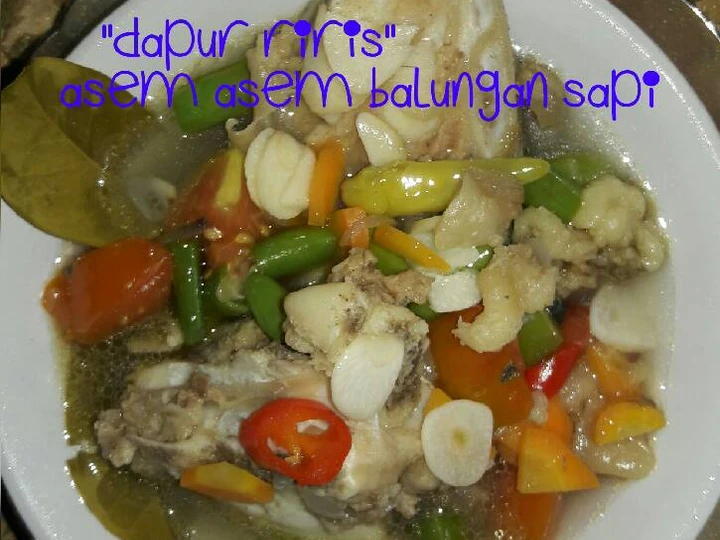 Cara Gampang Menyiapkan Resep Asem asem balungan sapi non MSG yang Menggugah Selera