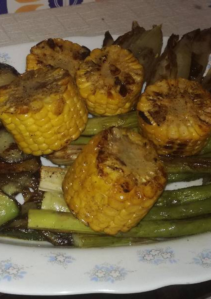 Una foto de Parrillada de verduras con romesco