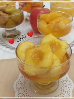 عکسی از دستور کمپوت سیب 😋