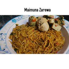 Indomie da awarar kwai A picture of Indomie da awarar kwai.