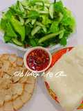 Bánh ướt - Thịt luộc - Mắm rò