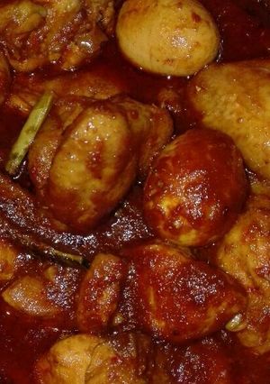 Foto resep Ayam telur bumbu rujak
