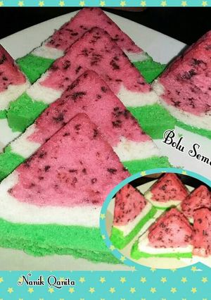 Foto resep Bolu Semangka