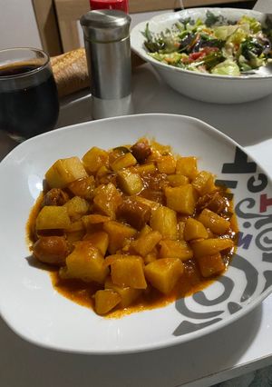 Una foto de Patatas a la riojana con chistorra 🤤