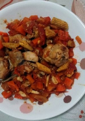 什錦炒雞肉 的食譜成品照片