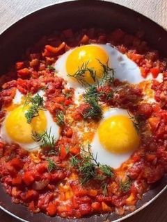 عکسی از دستور املت گوجه فرنگی