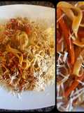 Fideos (tagliatelli) con verduras al woock