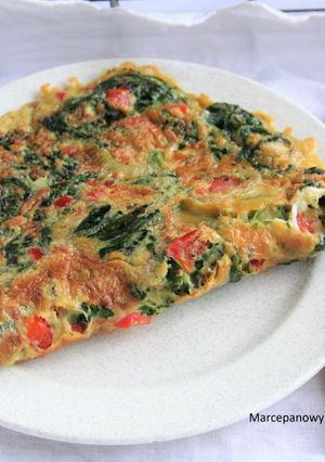 Zdjęcie przepisu Omlet ze szpinakiem.