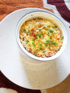 Foto resep Spicy Cheesy Bolognaise Baked Rice