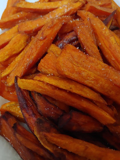 Una foto de Patato de boniato frito
