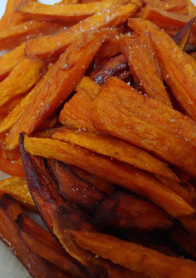Una foto de Patato de boniato frito