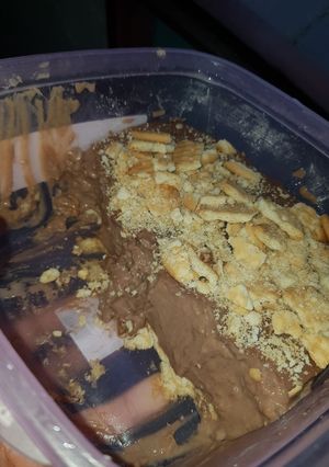 Una foto de Postre crema de chocolate