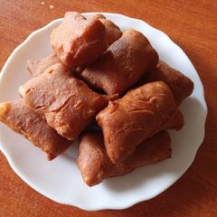 A picture of Pumpkin coconut Mandazi.