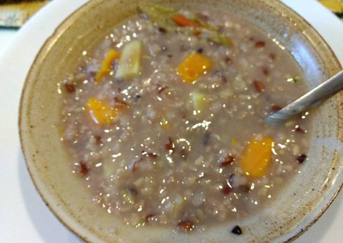 Sprouted Multigrain and sweet potato congee #healing recipe#