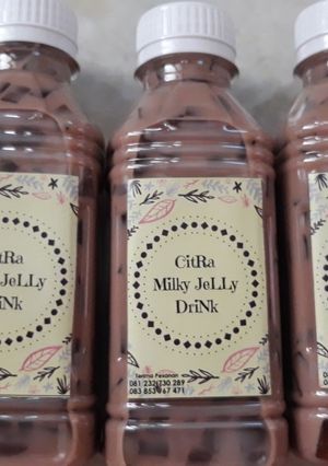 Foto resep Milky Jelly Drink Milo