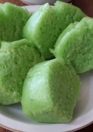 Foto resep Bolu pandan keju kukus (tanpa telur tanpa mixer)